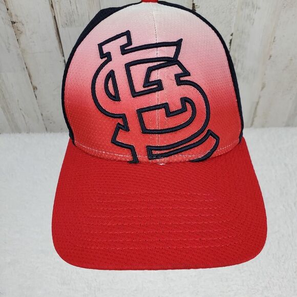 New Era St. Louis Cardinals Velcro Baseball Cap Red Blue OSFA - Picture 2 of 8